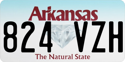 AR license plate 824VZH