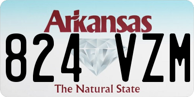 AR license plate 824VZM