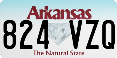AR license plate 824VZQ