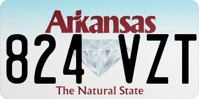 AR license plate 824VZT