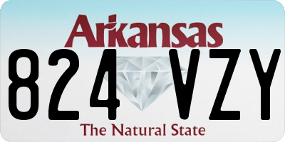 AR license plate 824VZY