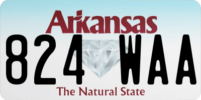 AR license plate 824WAA