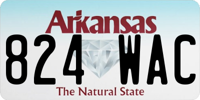 AR license plate 824WAC