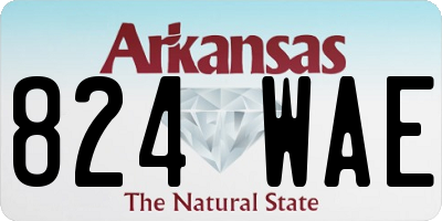 AR license plate 824WAE