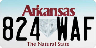 AR license plate 824WAF