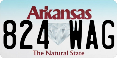 AR license plate 824WAG