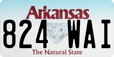 AR license plate 824WAI