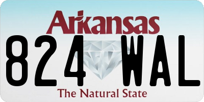 AR license plate 824WAL