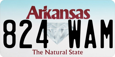 AR license plate 824WAM