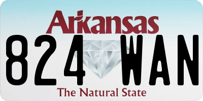AR license plate 824WAN