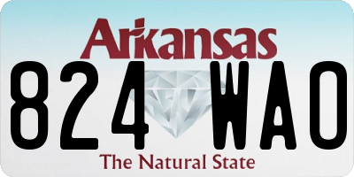 AR license plate 824WAO