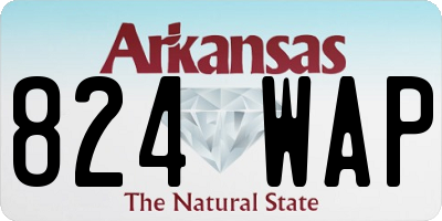AR license plate 824WAP