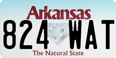 AR license plate 824WAT