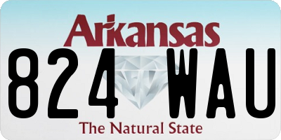 AR license plate 824WAU