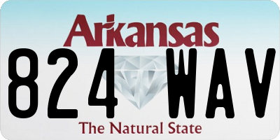 AR license plate 824WAV