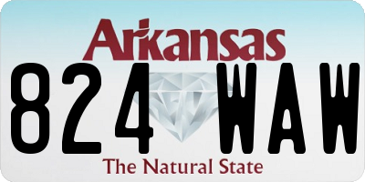 AR license plate 824WAW
