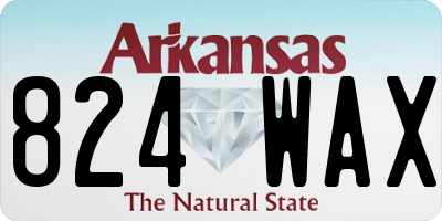 AR license plate 824WAX