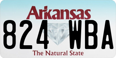 AR license plate 824WBA