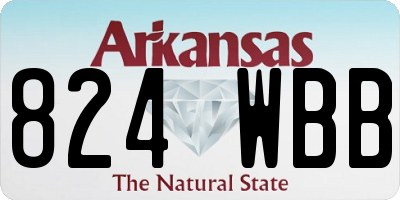 AR license plate 824WBB