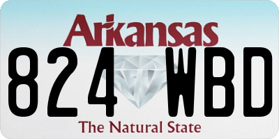AR license plate 824WBD