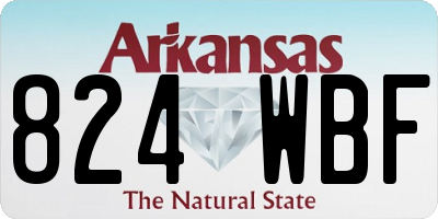 AR license plate 824WBF