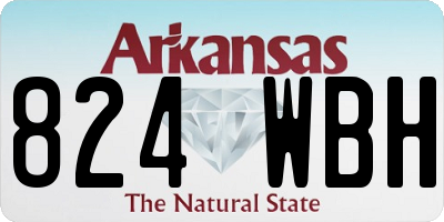 AR license plate 824WBH