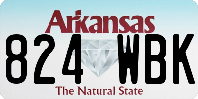 AR license plate 824WBK