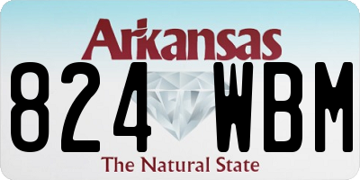 AR license plate 824WBM