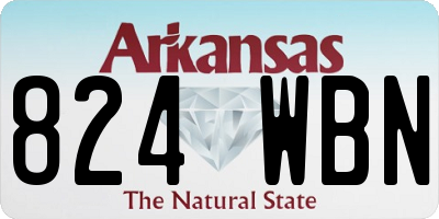 AR license plate 824WBN