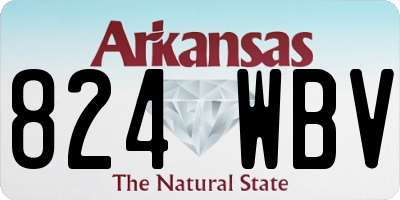 AR license plate 824WBV