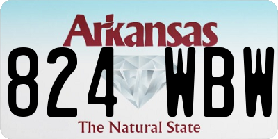 AR license plate 824WBW