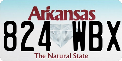 AR license plate 824WBX