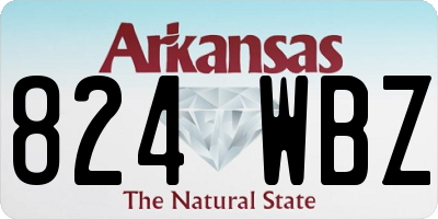 AR license plate 824WBZ
