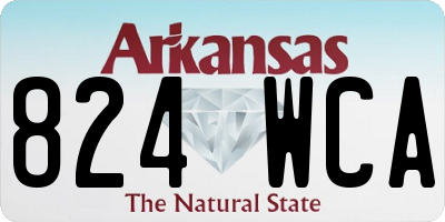 AR license plate 824WCA