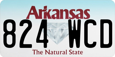 AR license plate 824WCD