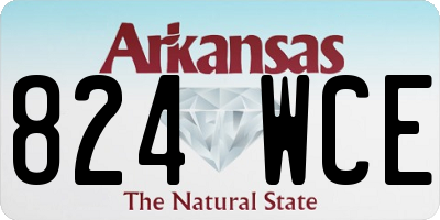 AR license plate 824WCE
