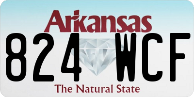 AR license plate 824WCF