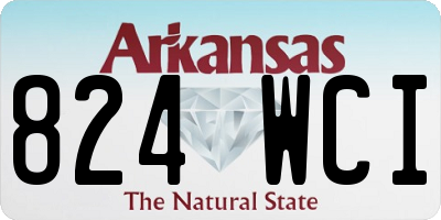 AR license plate 824WCI