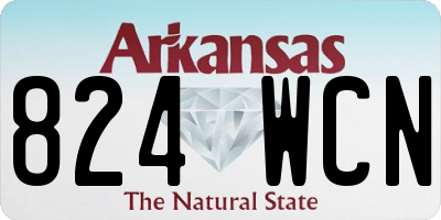 AR license plate 824WCN