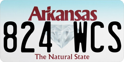 AR license plate 824WCS
