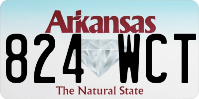 AR license plate 824WCT