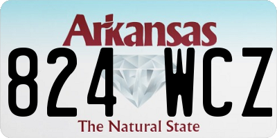 AR license plate 824WCZ