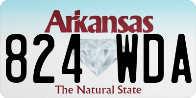 AR license plate 824WDA