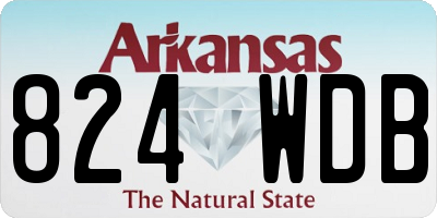 AR license plate 824WDB