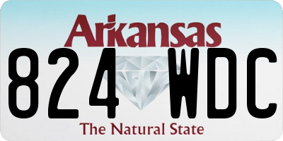 AR license plate 824WDC