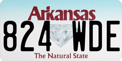 AR license plate 824WDE