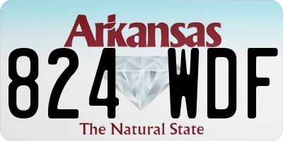 AR license plate 824WDF