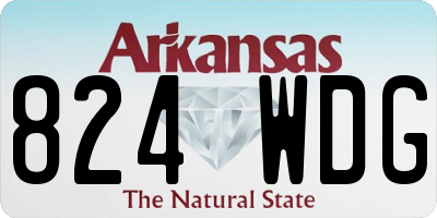 AR license plate 824WDG