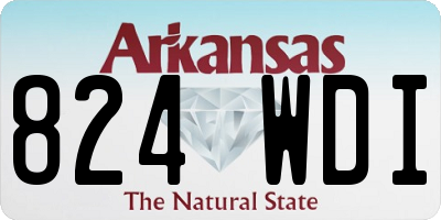 AR license plate 824WDI