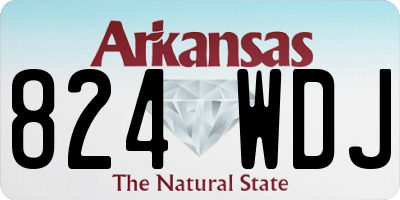 AR license plate 824WDJ